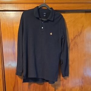 Brooks Brothers Dark Gray Polo Shirt Classic Knit